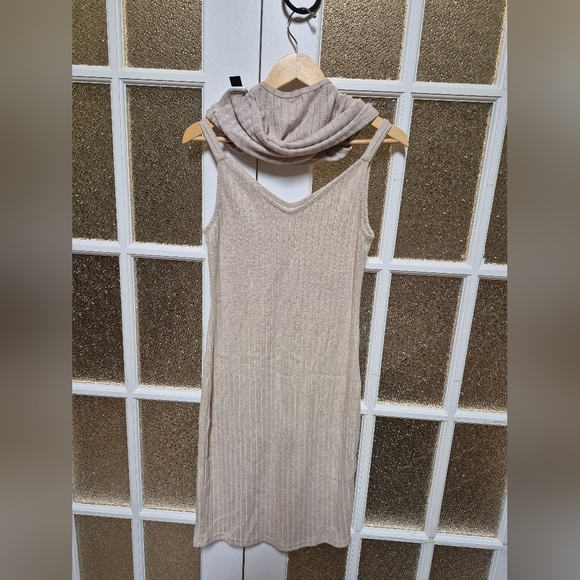 4 Pc Loungewear Beige Ribbed Knit Set 6 - Picture 6 of 12